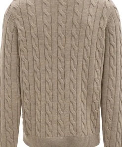 Dalston Midweight Merino Cable Knit Sweater - Unisex