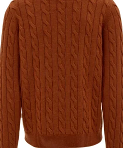 Dalston Midweight Merino Cable Knit Sweater - Unisex