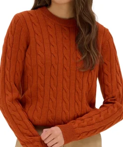 Dalston Midweight Merino Cable Knit Sweater - Unisex