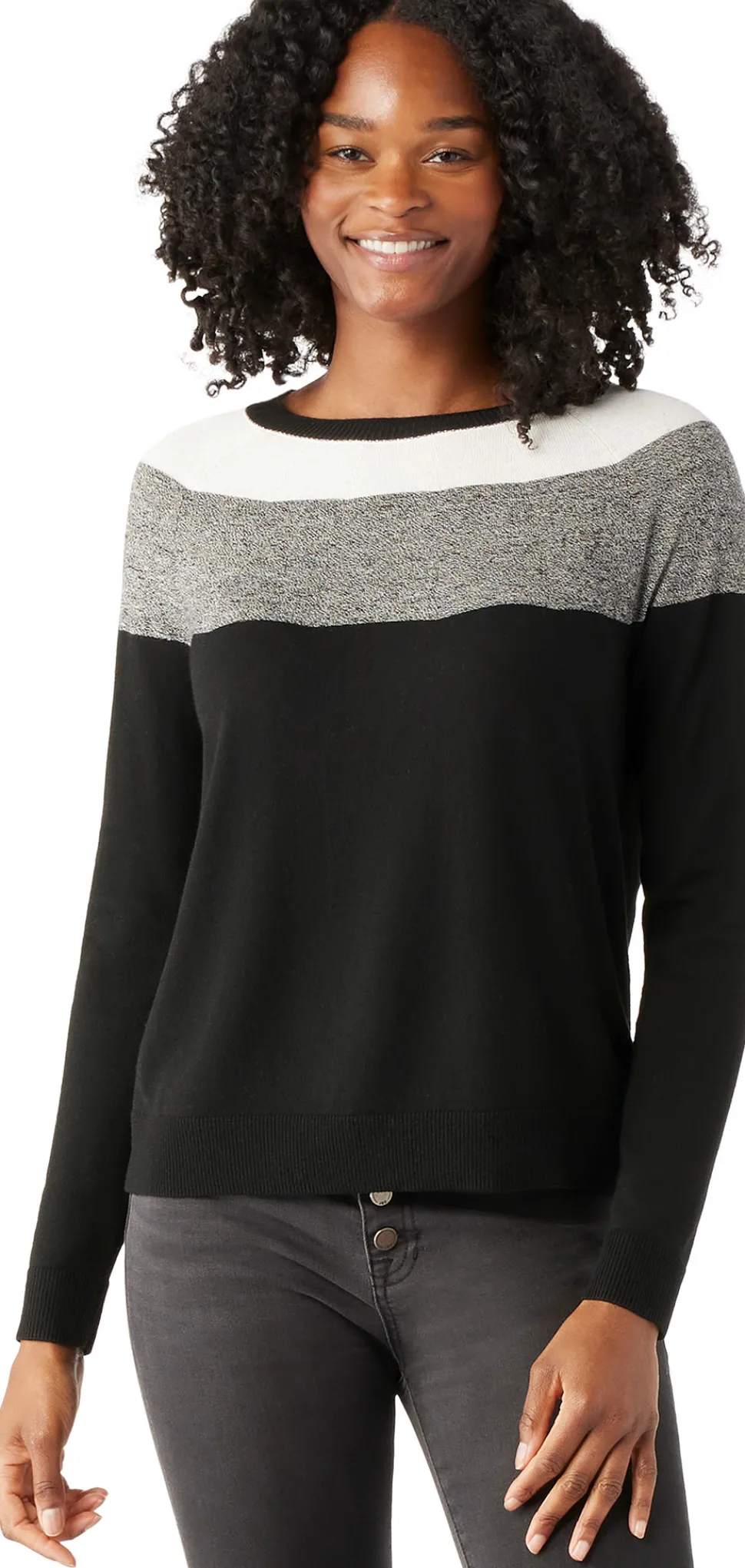 Edgewood Colorblock Crew Neck Sweater - Women's