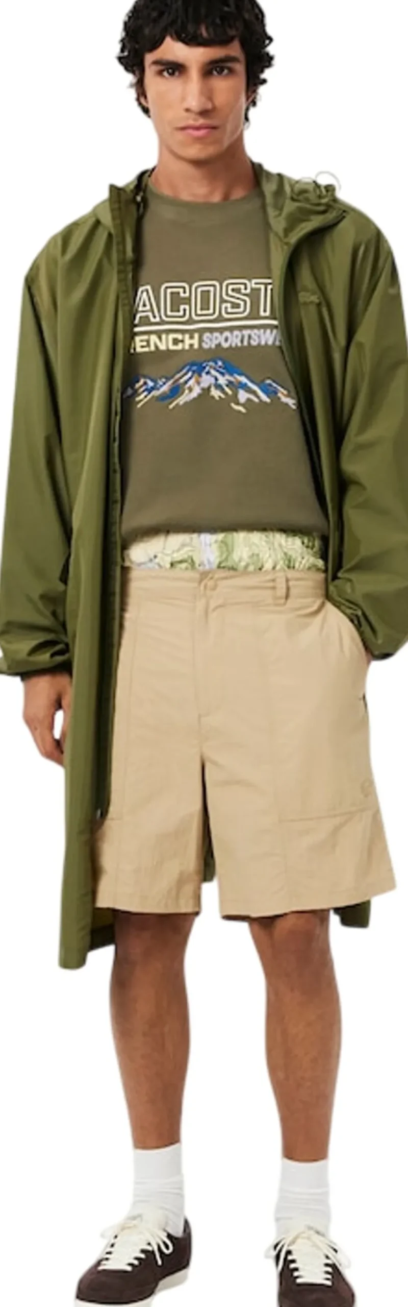 Embroidered Motif Fleece Sweatshirt - Men's