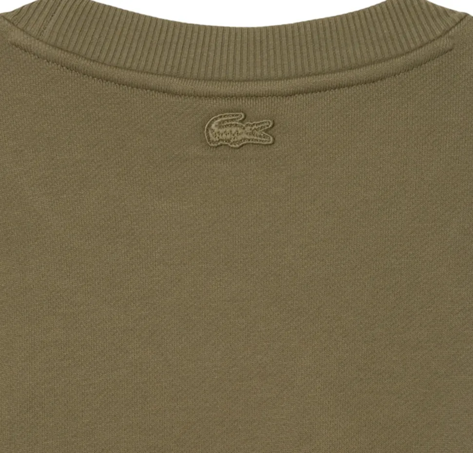 Embroidered Motif Fleece Sweatshirt - Men's