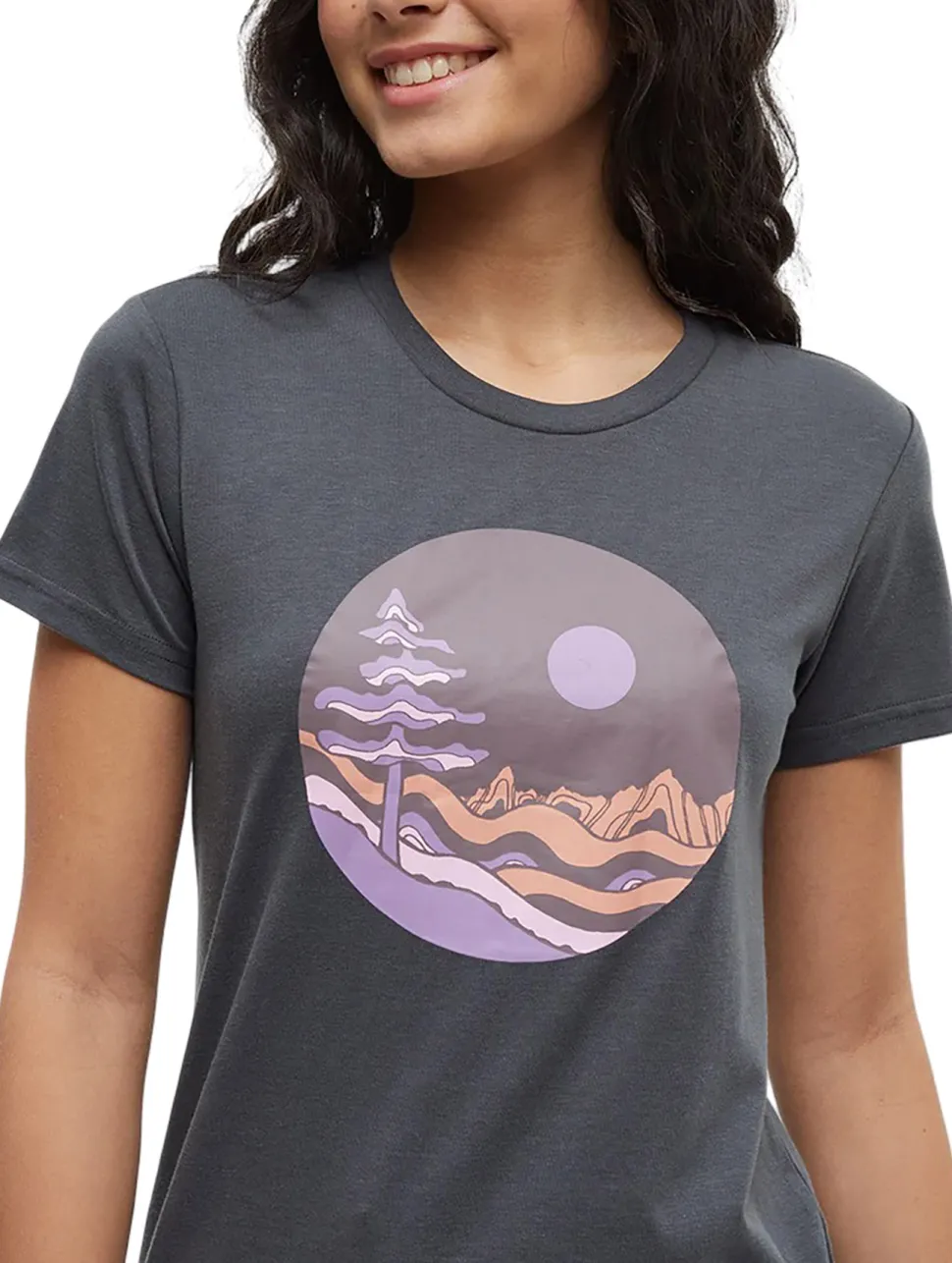 Emerald Edge Portal Crew Neck Graphic Short Sleeve T-Shirt - Women's