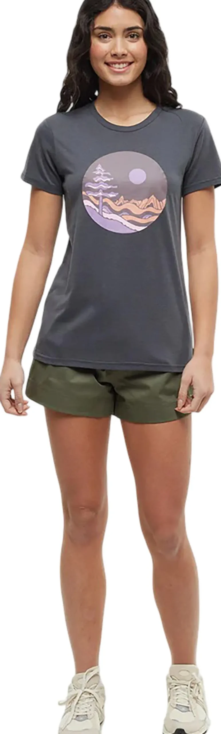 Emerald Edge Portal Crew Neck Graphic Short Sleeve T-Shirt - Women's