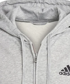 Essentials 3-Stripes Full-Zip Fleece Hoodie - Men's