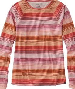 Everyday SunSmart Crewneck Long Sleeve Stripe T-Shirt - Women's