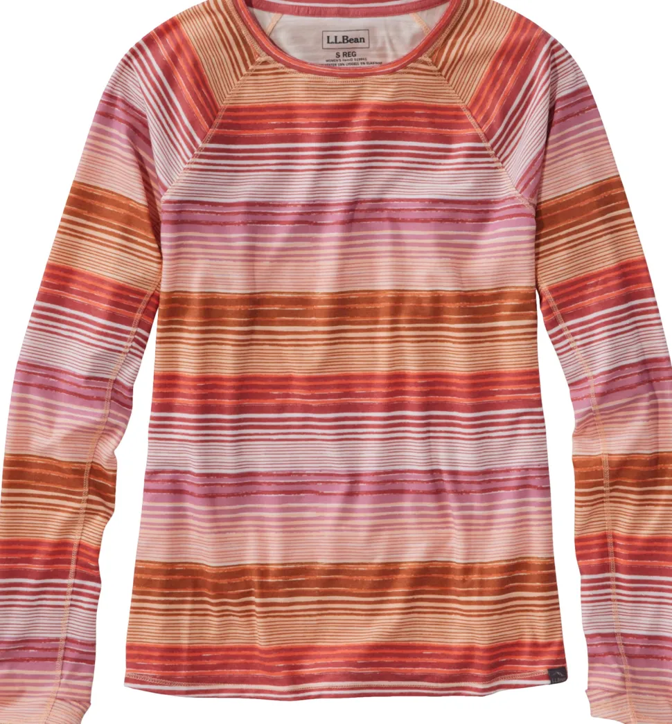 Everyday SunSmart Crewneck Long Sleeve Stripe T-Shirt - Women's
