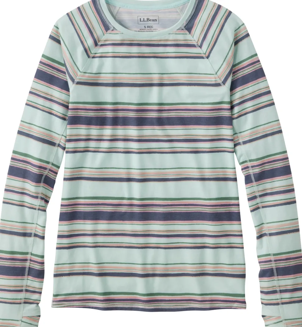 Everyday SunSmart Crewneck Long Sleeve Stripe T-Shirt - Women's