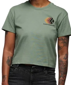 Faded Crop Short Sleeve Tee - Women's