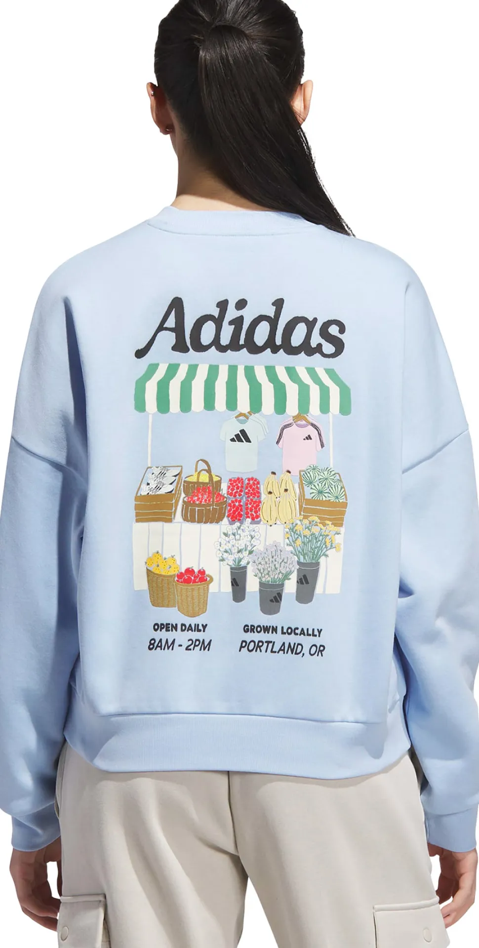 Farmers Market Graphic Sweatshirt - Women's