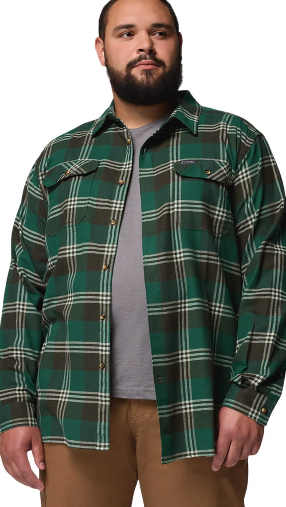 Flare Gun Stretch Flannel Shirt Big Size - Men's