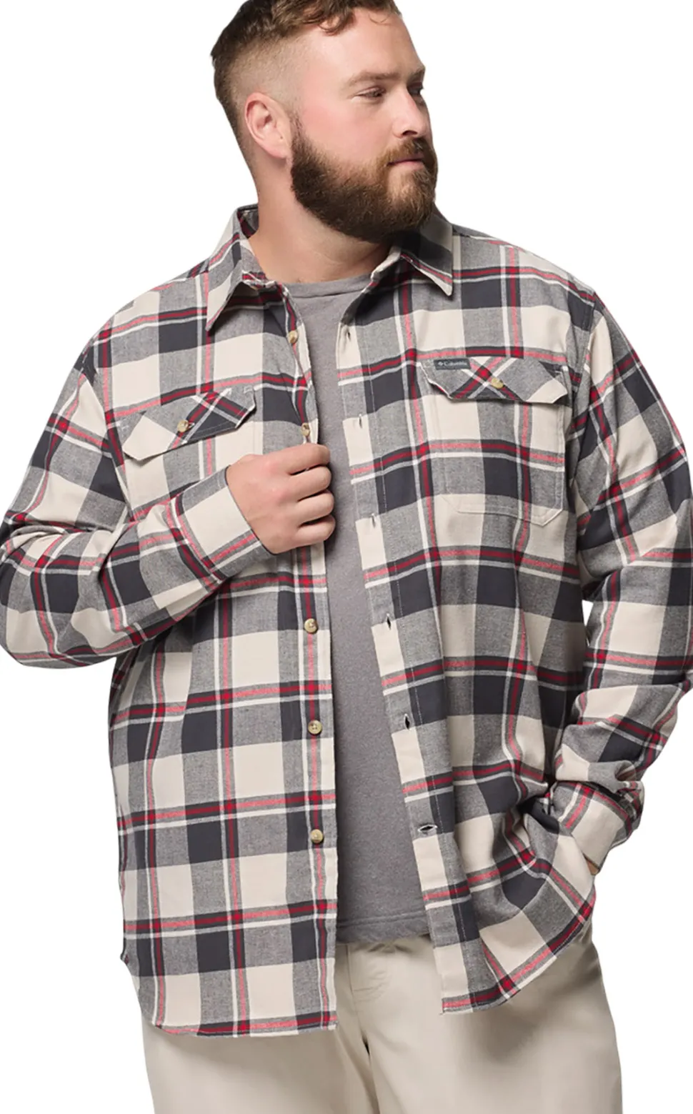 Flare Gun Stretch Flannel Shirt Big Size - Men's