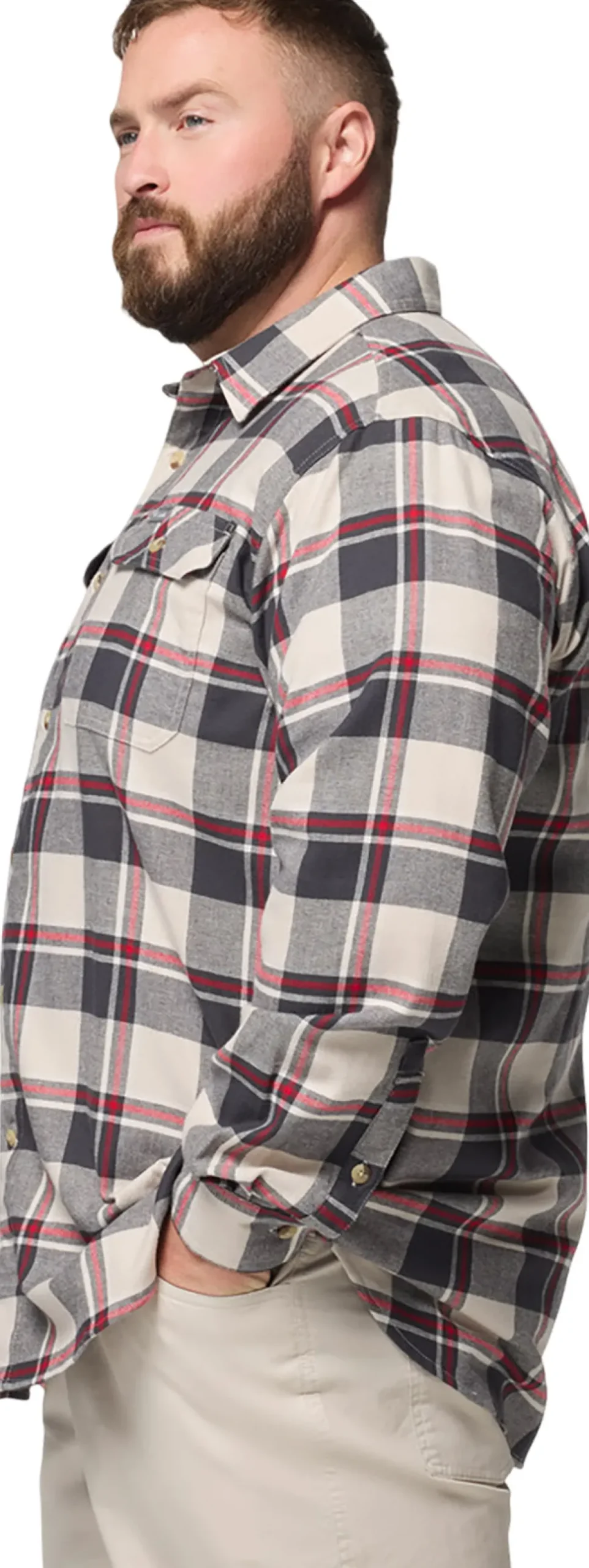 Flare Gun Stretch Flannel Shirt Big Size - Men's