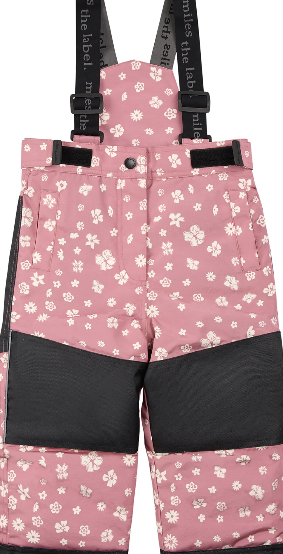 Floral Print On Dusty Pink Snowsuit - Girl