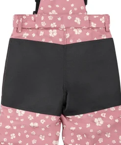 Floral Print On Dusty Pink Snowsuit - Girl