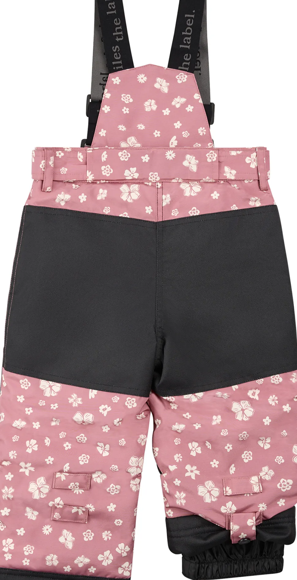 Floral Print On Dusty Pink Snowsuit - Girl