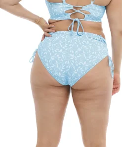 Flowery Skies High Tide Plus Size Bikini Bottom - Women's