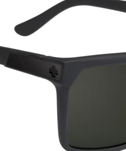 Flynn Sunglasses - Soft Matte Black Frame - Happy Gray Green Lens