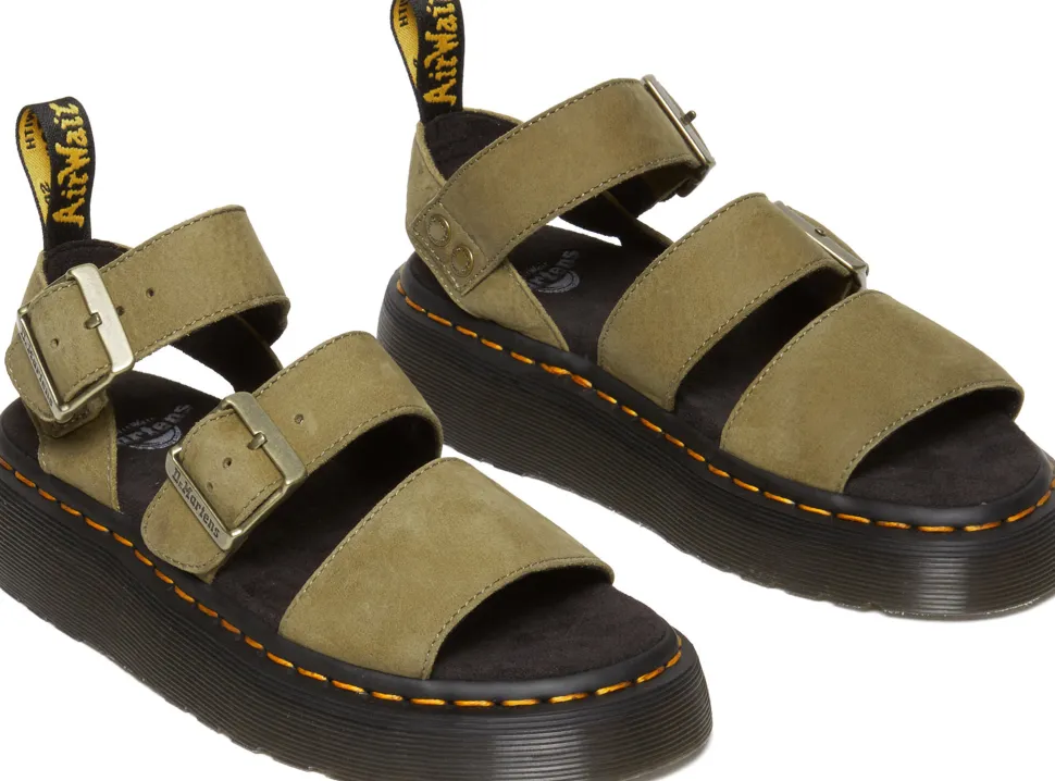Gryphon Quad Leather Platform Sandals - Women's