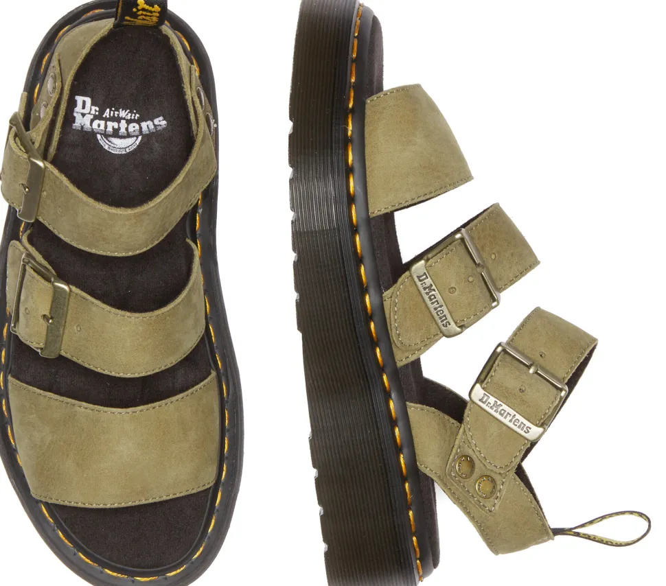 Gryphon Quad Leather Platform Sandals - Women's