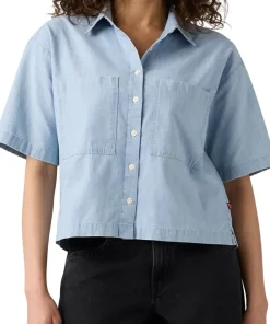 Harlie Short Sleeve Cropped Shirt - Women's