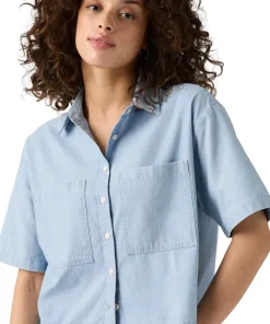 Harlie Short Sleeve Cropped Shirt - Women's