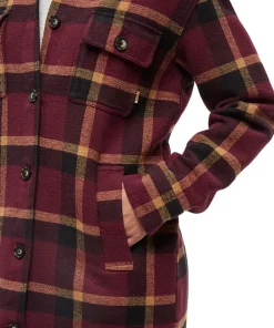 Heavy Weight Flannel Long Jacket - Women's