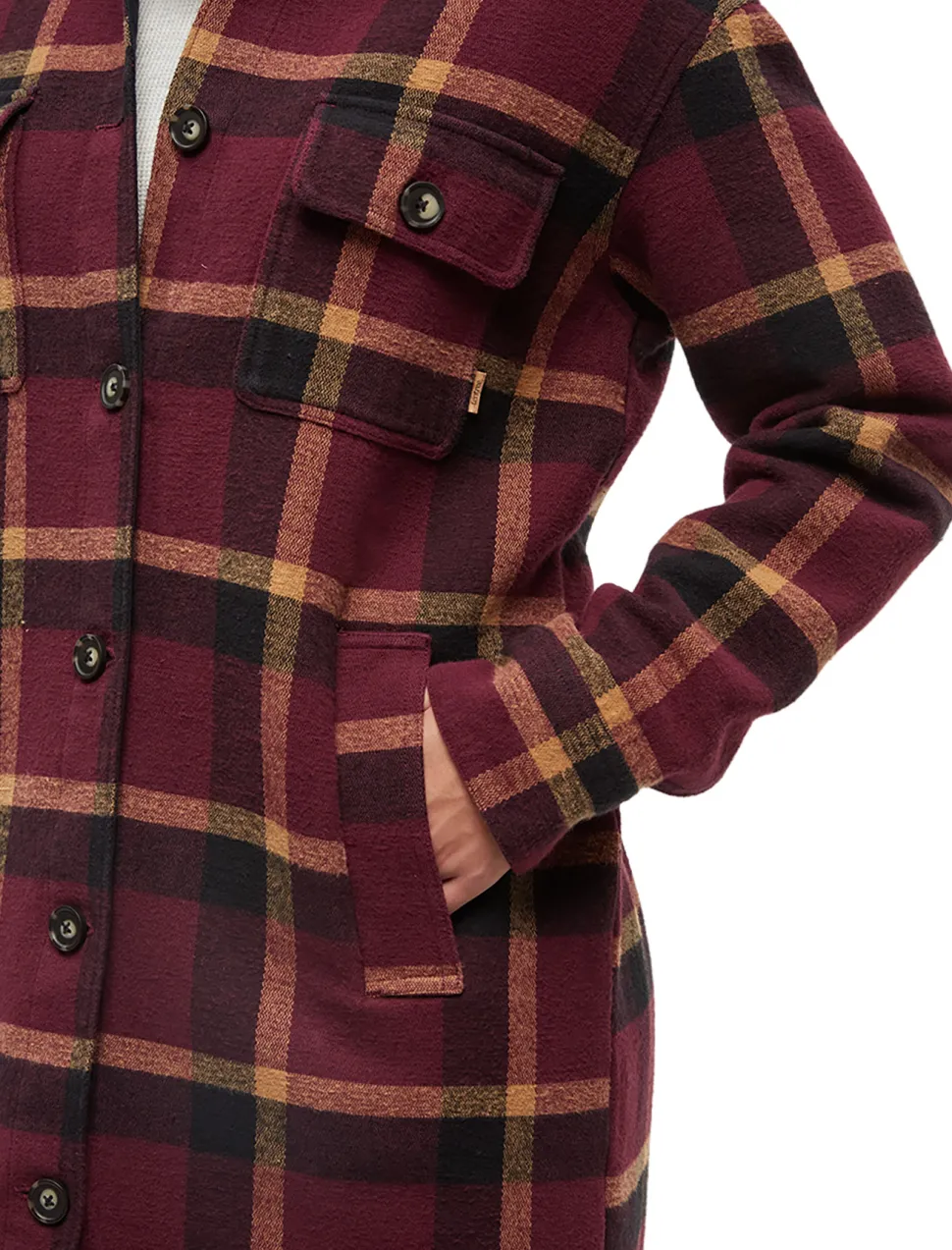 Heavy Weight Flannel Long Jacket - Women's
