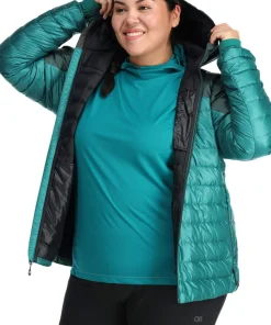 Helium Down Plus Size Hoodies - Women's