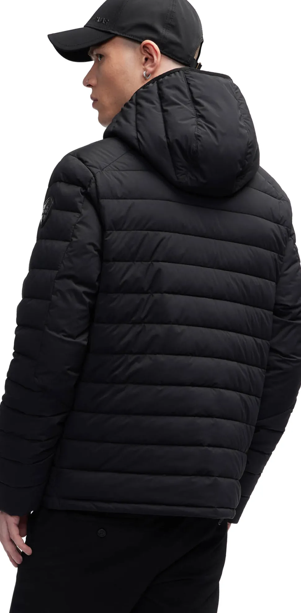 Henrik Lightweight Stretch Puffer Jacket with Fixed Hood - Men's