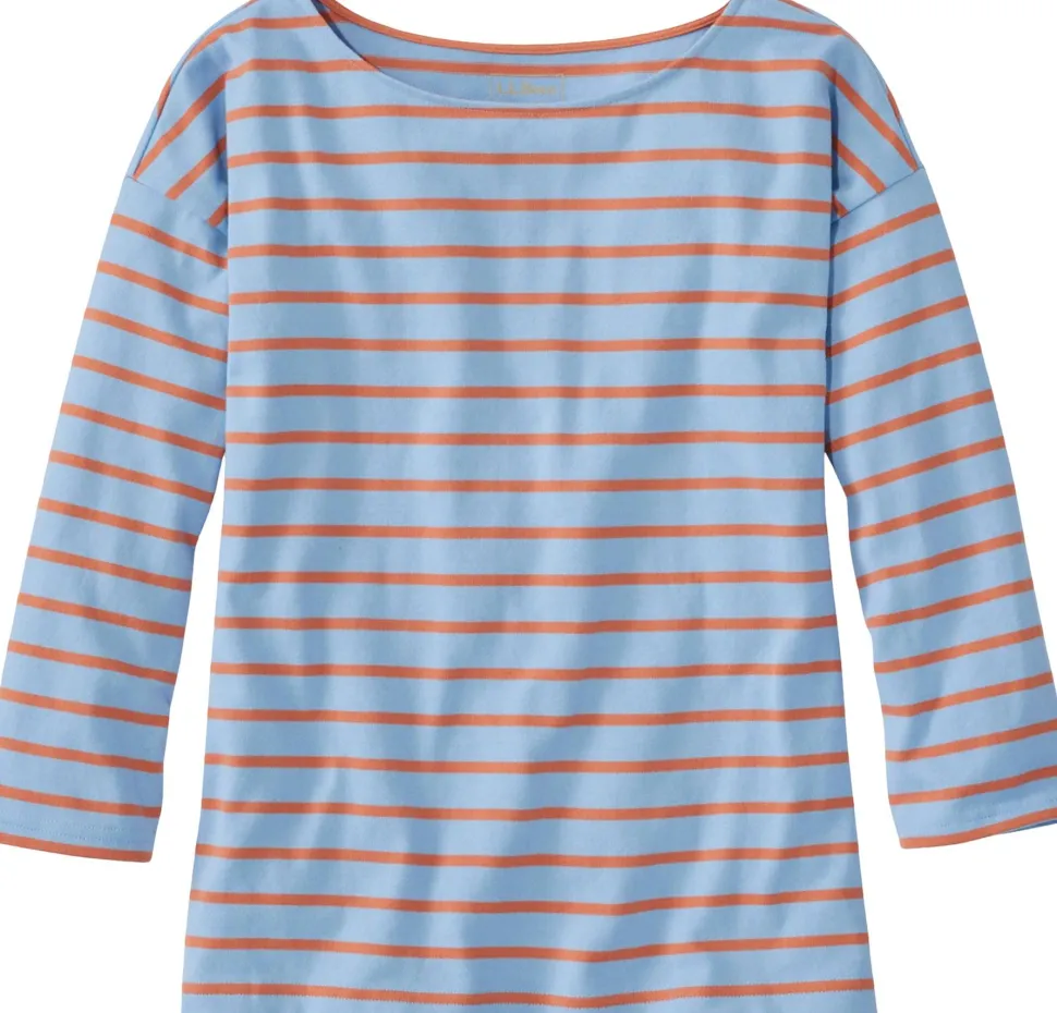 Heritage Mariner Boatneck Three-Quarter Sleeve Stripe Top - Women's