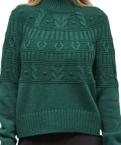 Highline Pom Mock Neck Sweater - Women's