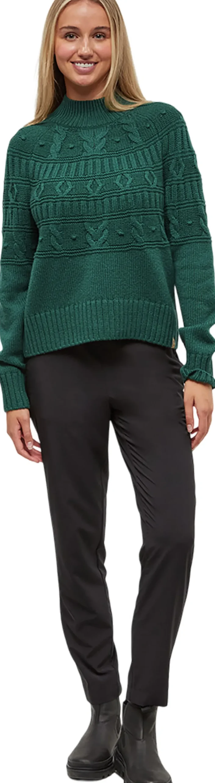 Highline Pom Mock Neck Sweater - Women's