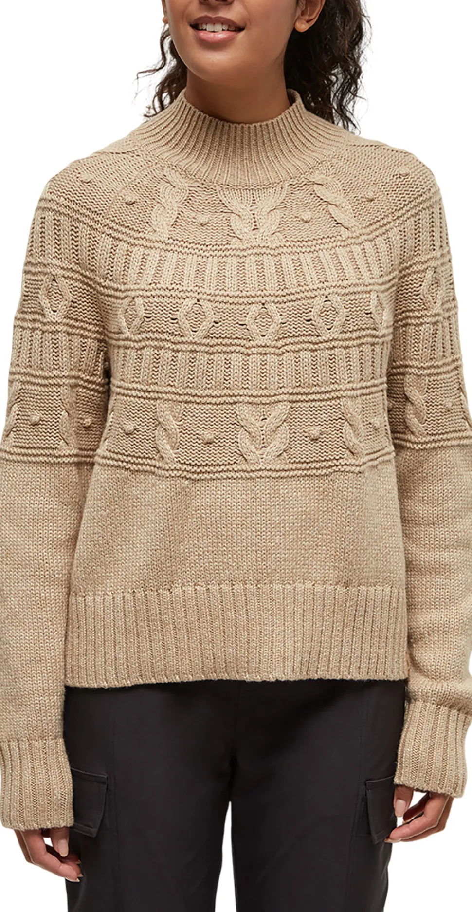Highline Pom Mock Neck Sweater - Women's