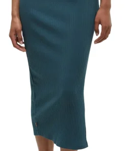 High-Rise Knit Rib Midi Skirt - Women's