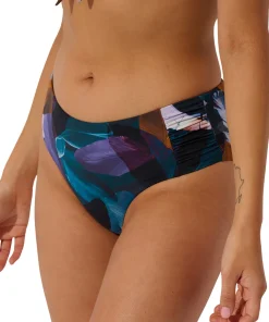 High-Waist Shirred Bikini Bottom - Women's