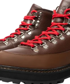 Hiking Core Cap Grained Leather Hiking Boots - Women's