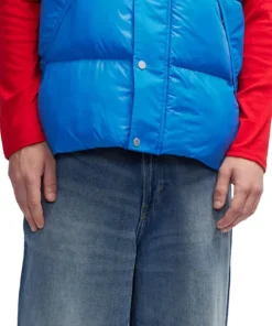Hyeon Lightweight Puffer Vest with Removable Hood - Men's