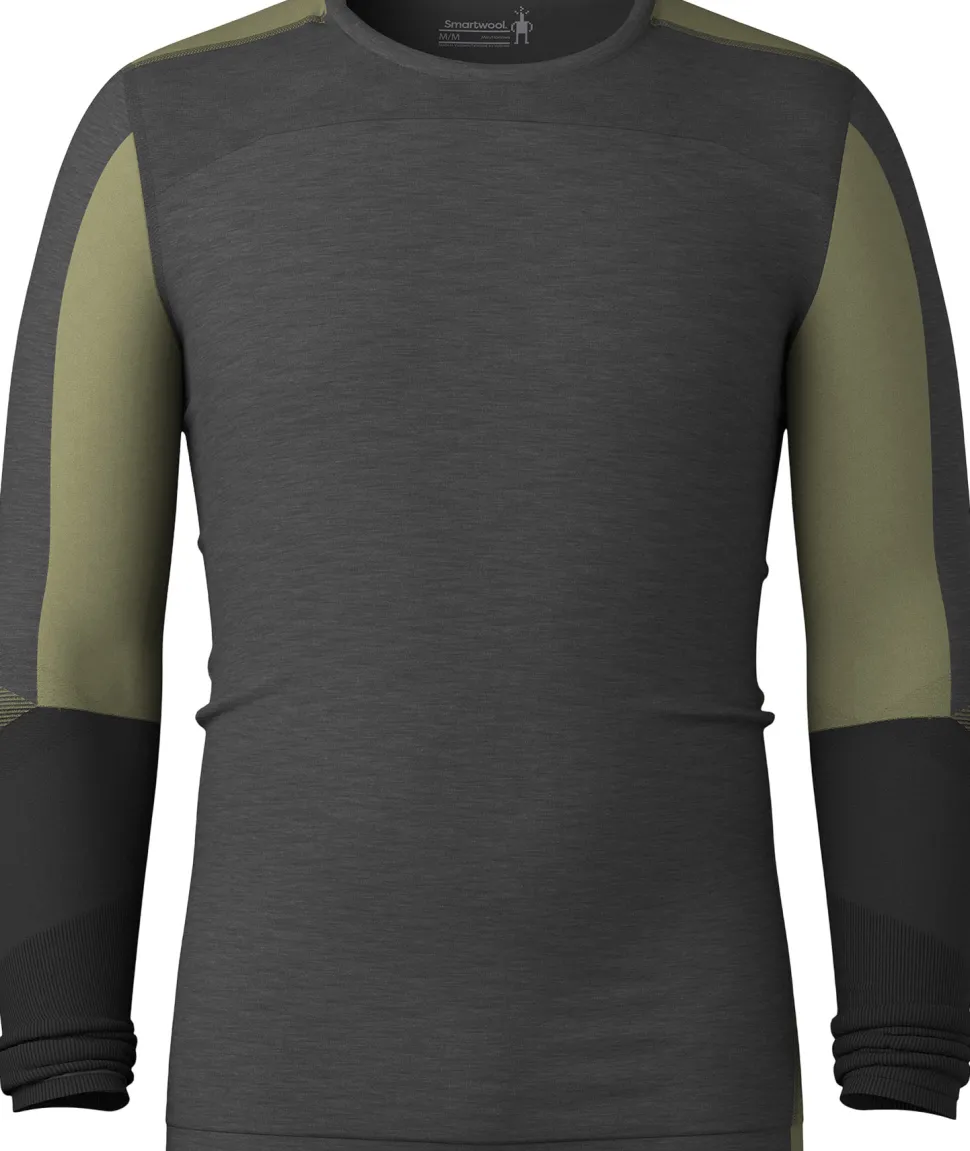 Intraknit Thermal Merino Crew Neck Colorblock Base Layer Top - Men's