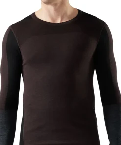 Intraknit Thermal Merino Crew Neck Colorblock Base Layer Top - Men's