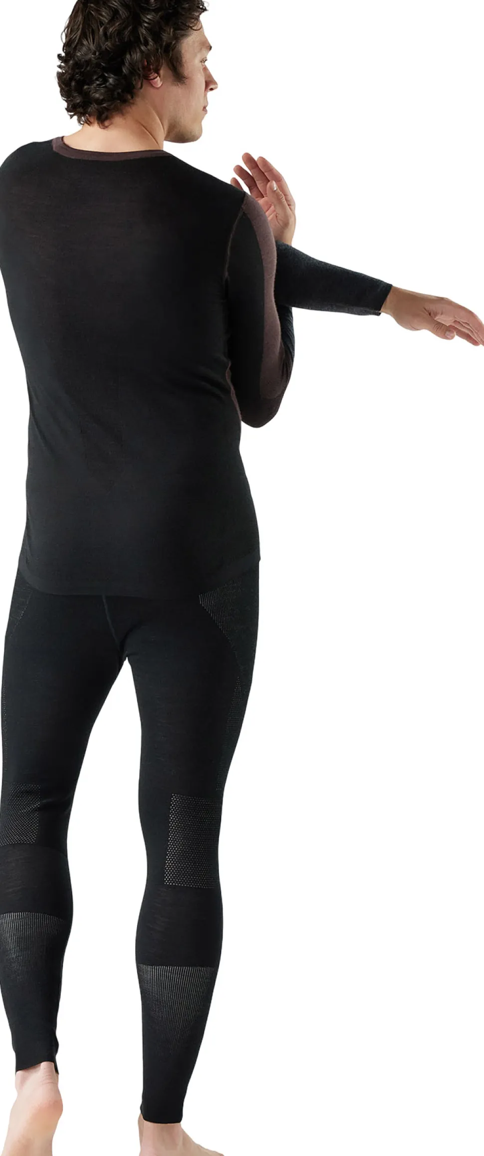 Intraknit Thermal Merino Crew Neck Colorblock Base Layer Top - Men's