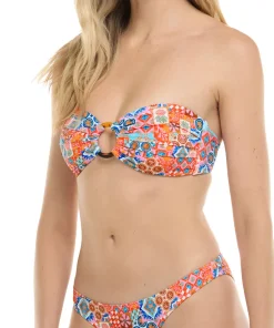 Irene Festive Bandeau Bikini Top - Women's