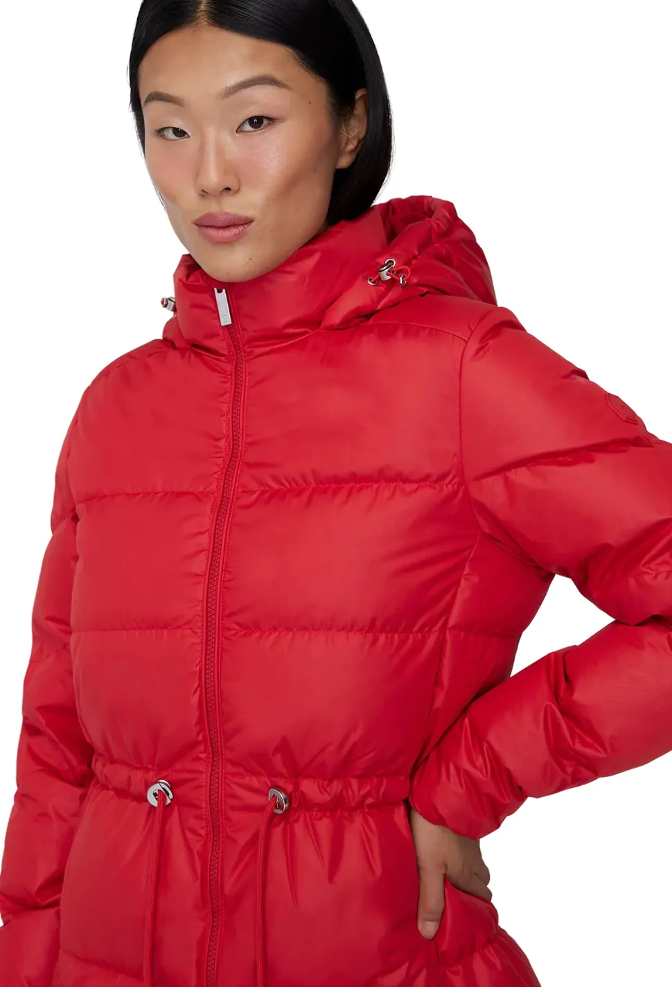Isabela Lightweight Hooded Waisted Down Jacket - Women's