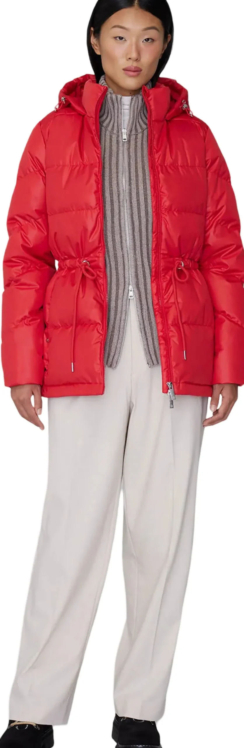 Isabela Lightweight Hooded Waisted Down Jacket - Women's