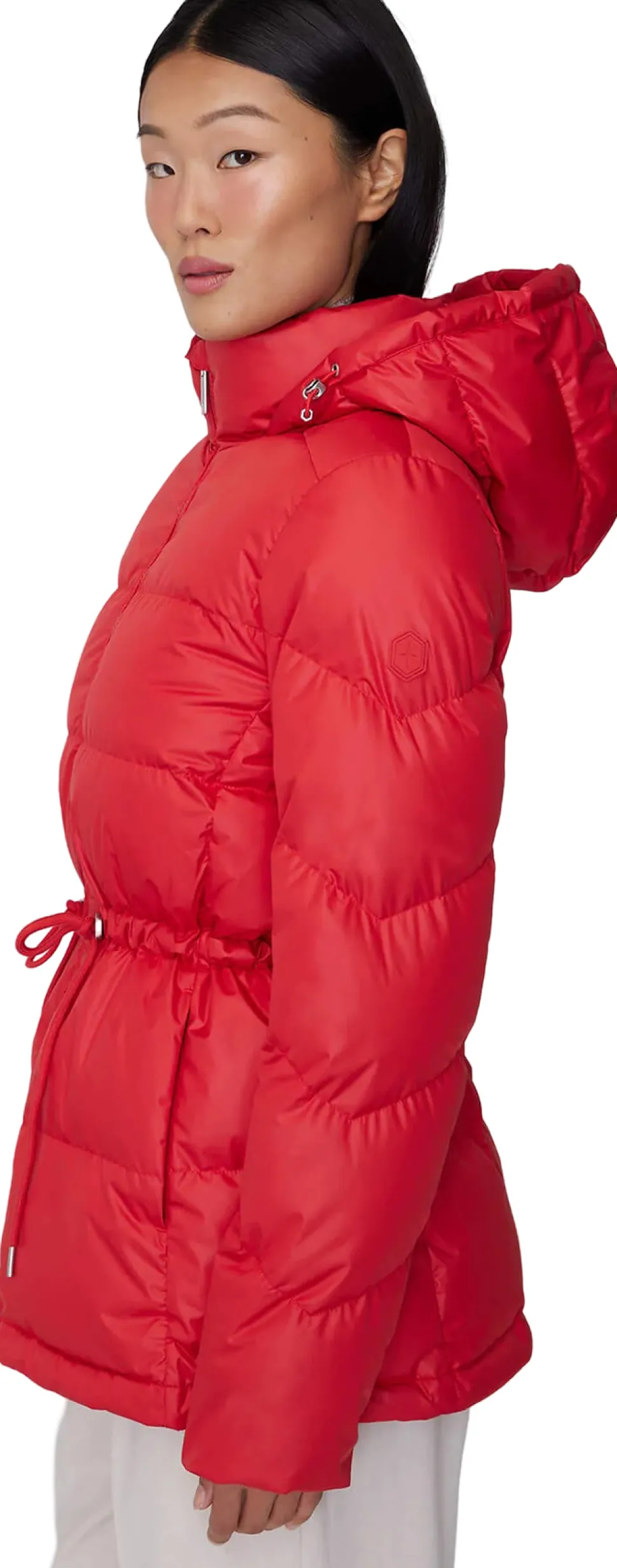 Isabela Lightweight Hooded Waisted Down Jacket - Women's
