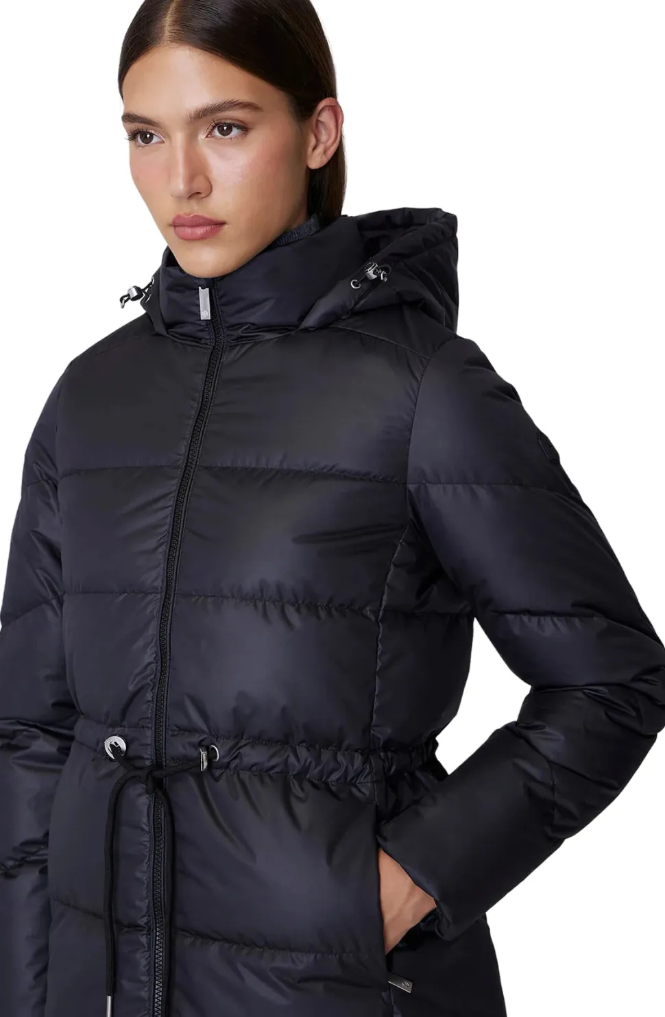 Isabela Lightweight Hooded Waisted Down Jacket - Women's
