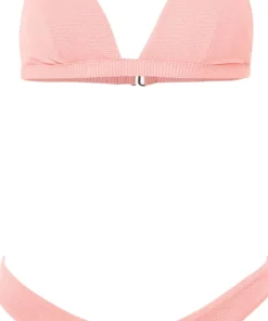 Ivy Coral Salmon Fixed Triangle Bikini Top - Women's