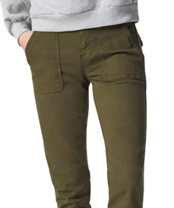 Ivy Dark Jade Twill Non-Denim Jean - Women's