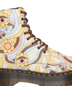 Jadon Retro Vegan Canvas Platform Boots - Unisex
