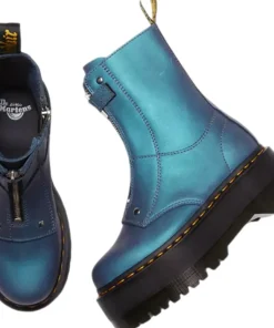 Jetta Hi Max Metallic Leather Platform Boots - Women's